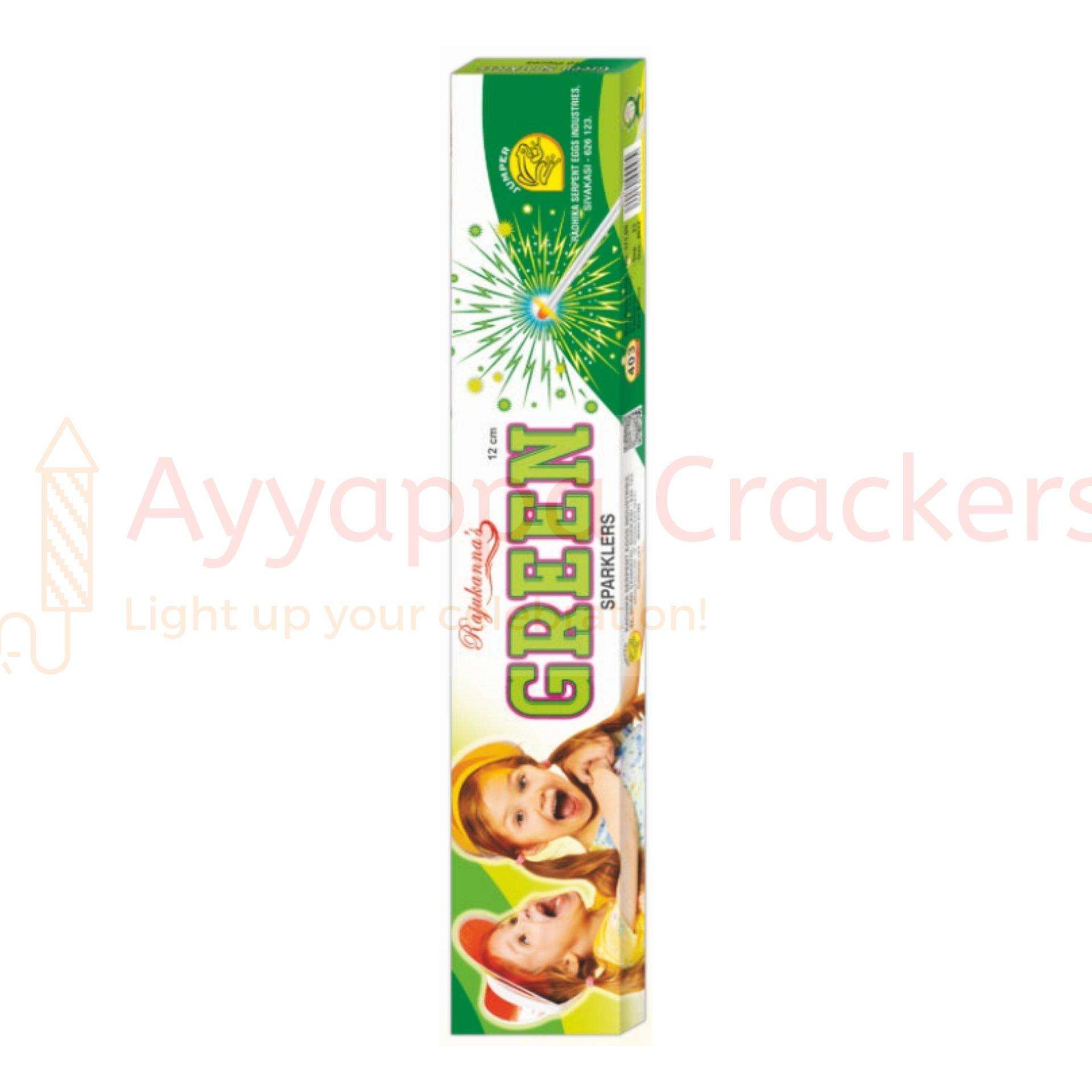 12 CM Green Sparklers