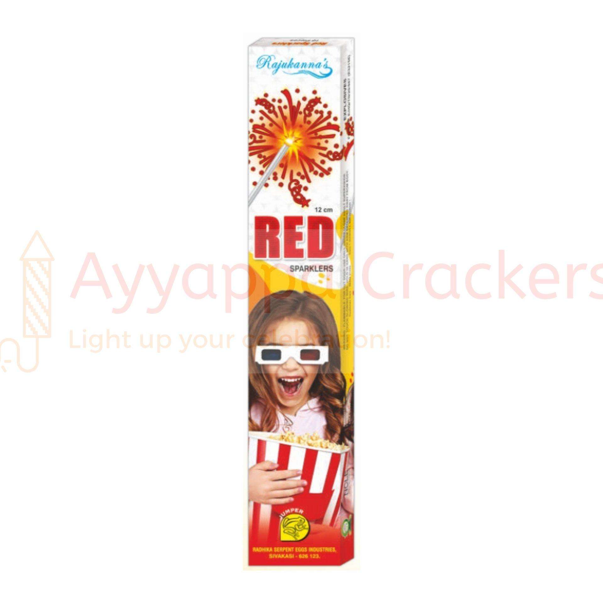 12 CM Red Sparklers
