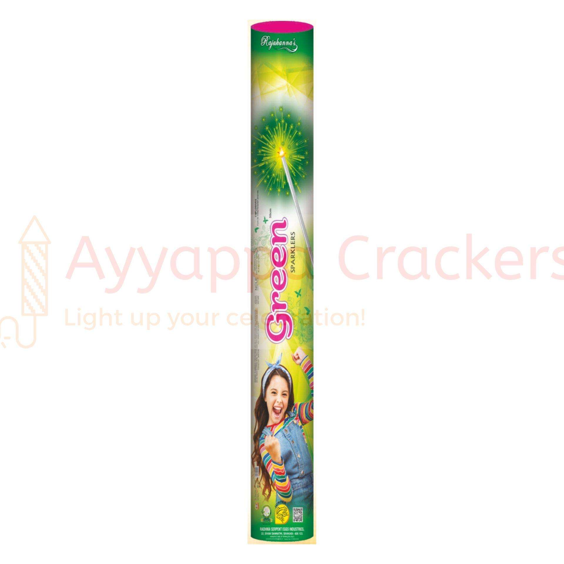 50 CM Green Sparklers
