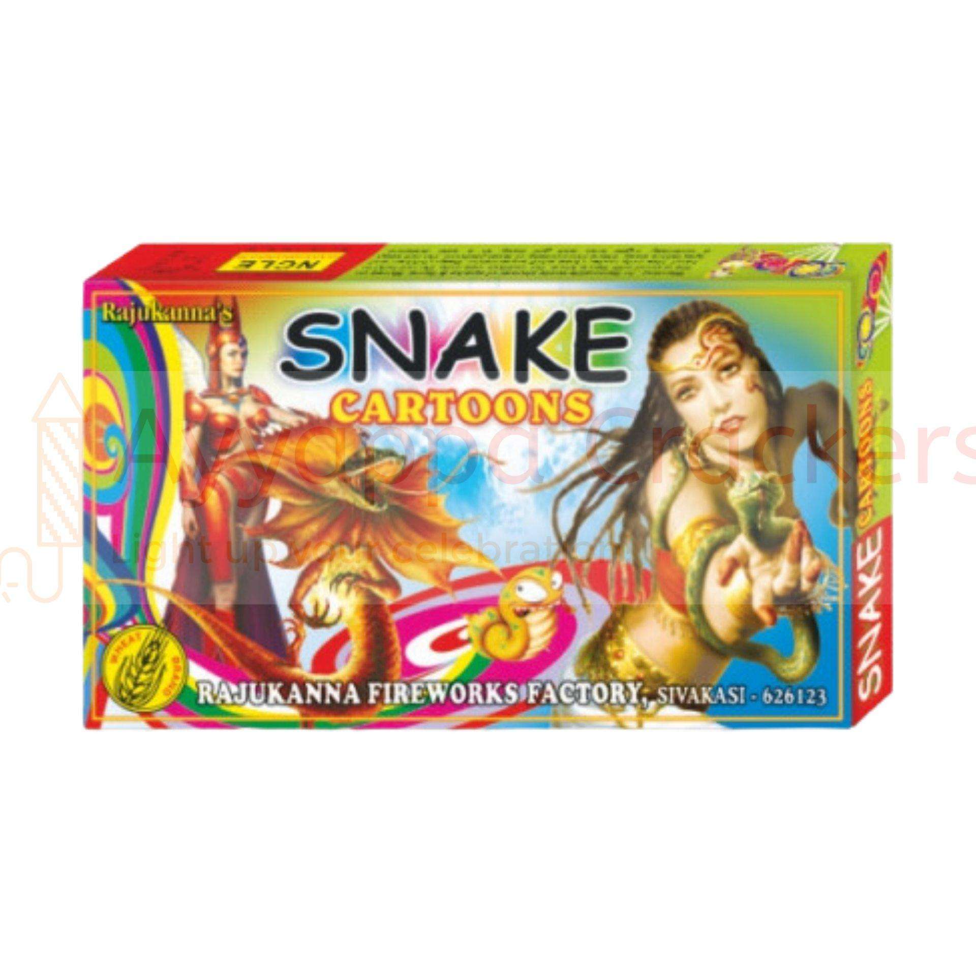 Snake Cartoon (25 Pcs) Assorted Cartoons by Rajukanna