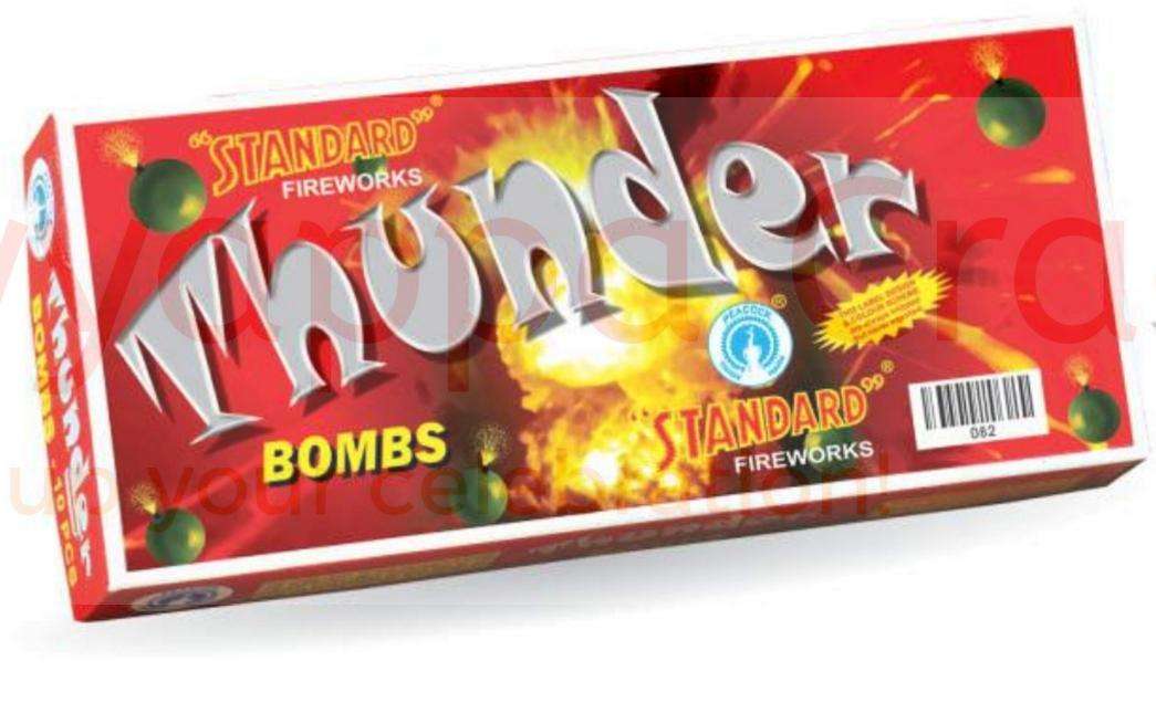 Thunder bomb green firecracker packaging